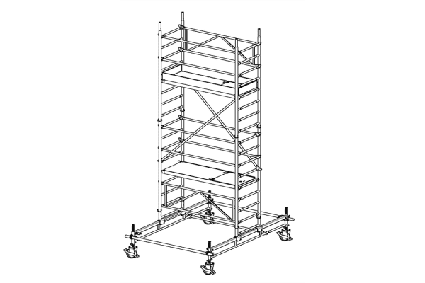 Alu-Fahrgerüst Typ 70/3-250S